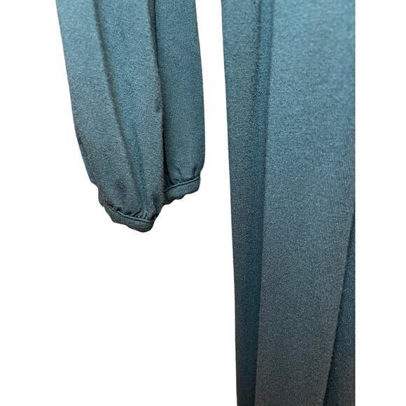 EUC J.‎ Crew Deep Jade Hunter Green Longsleeve Knee Length Scoop Neck Dress - Picture 6 of 11